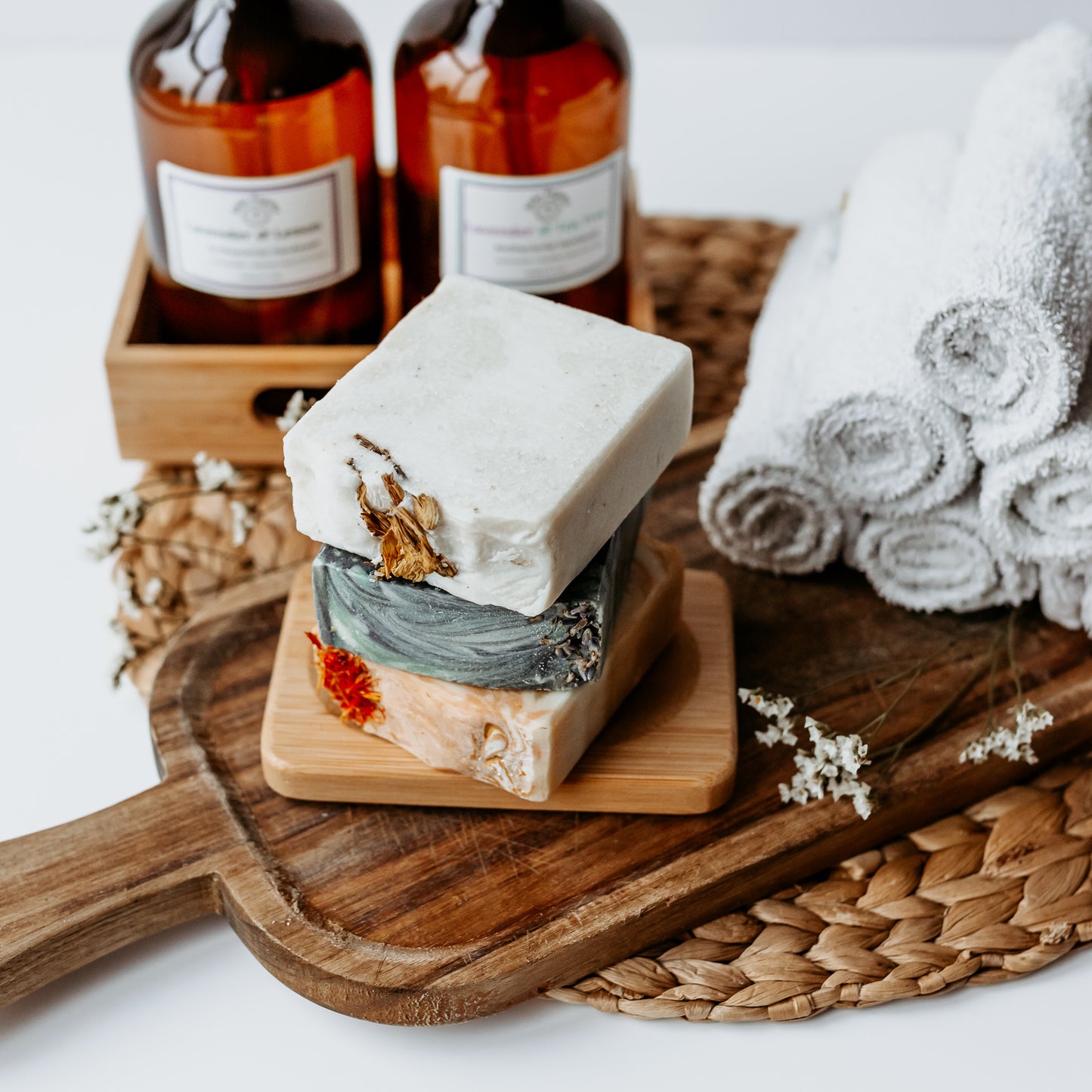 Draining Bamboo Soap Dish - Eco-Friendly