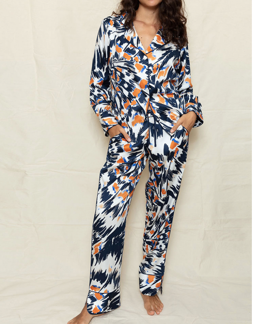 Luxury Cotton Pajamas for Women - Abstract