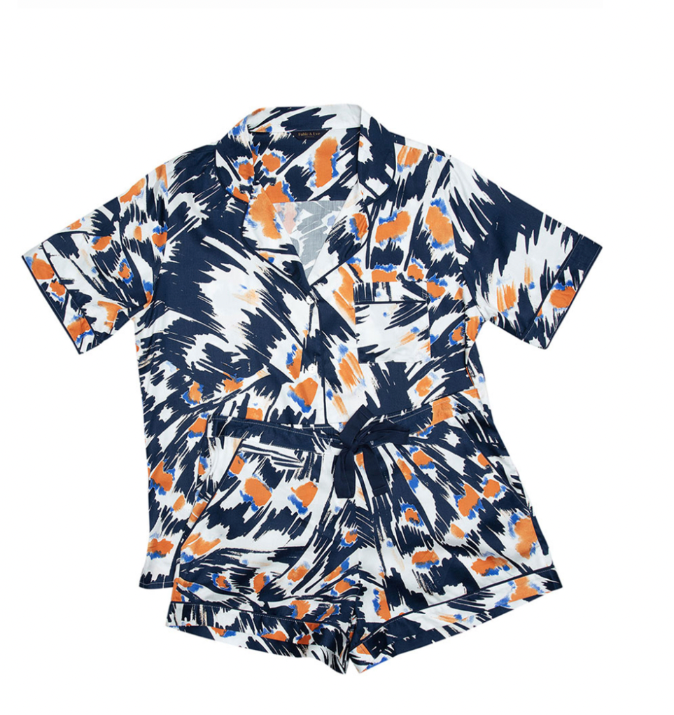 Luxury Cotton Pajamas for Women - Abstract