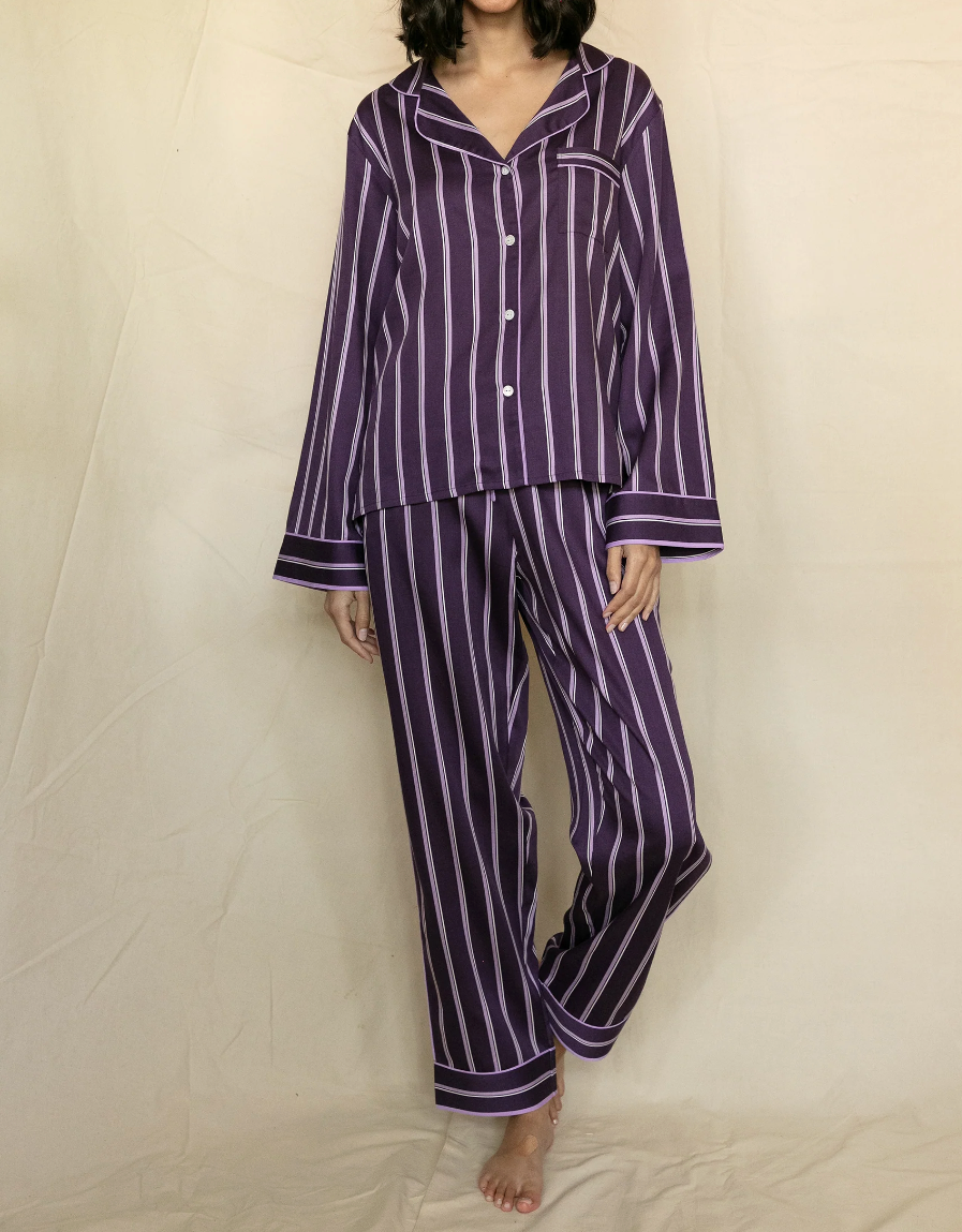 Luxury Cotton Pajamas for Women - Stripes