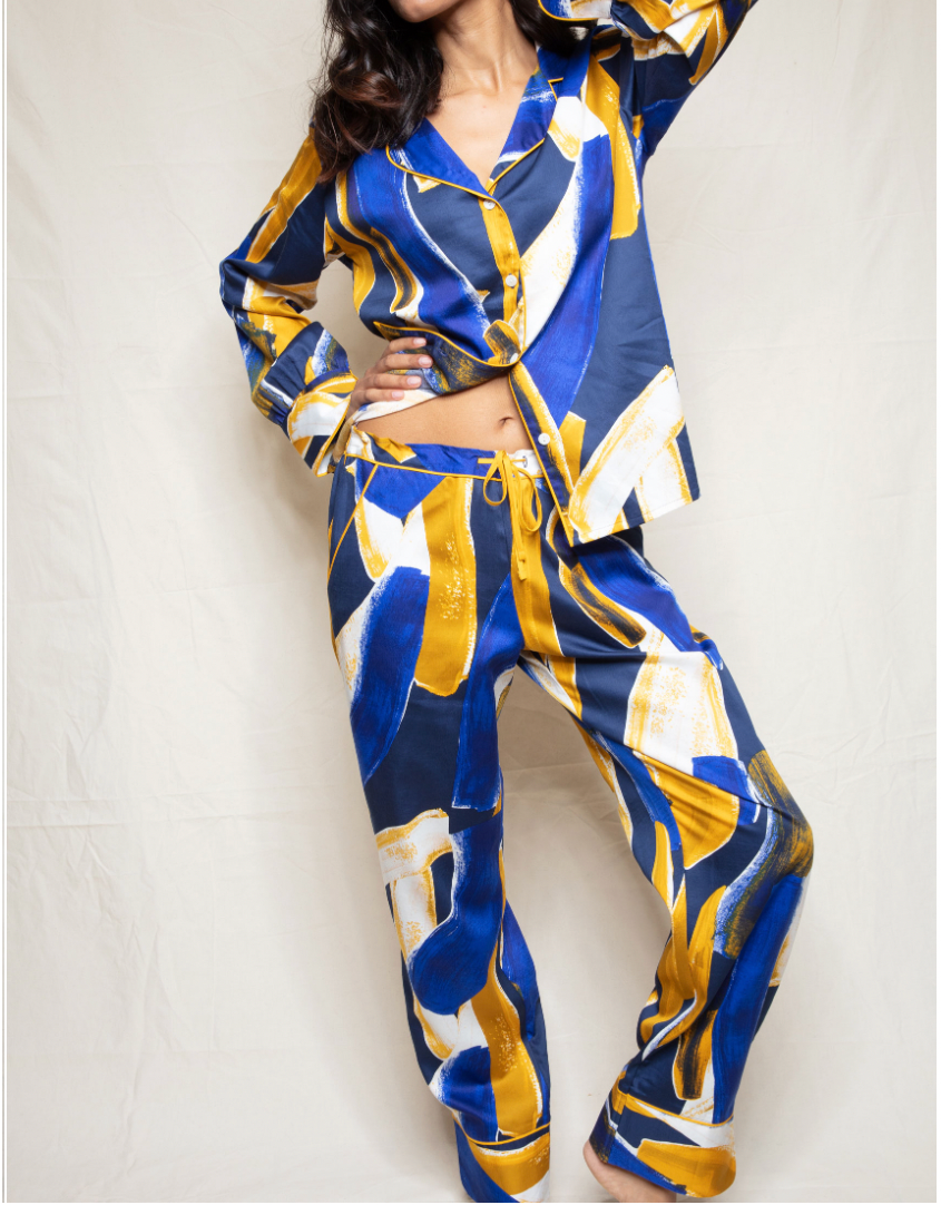 Cotton Pajamas for Women - Abstract