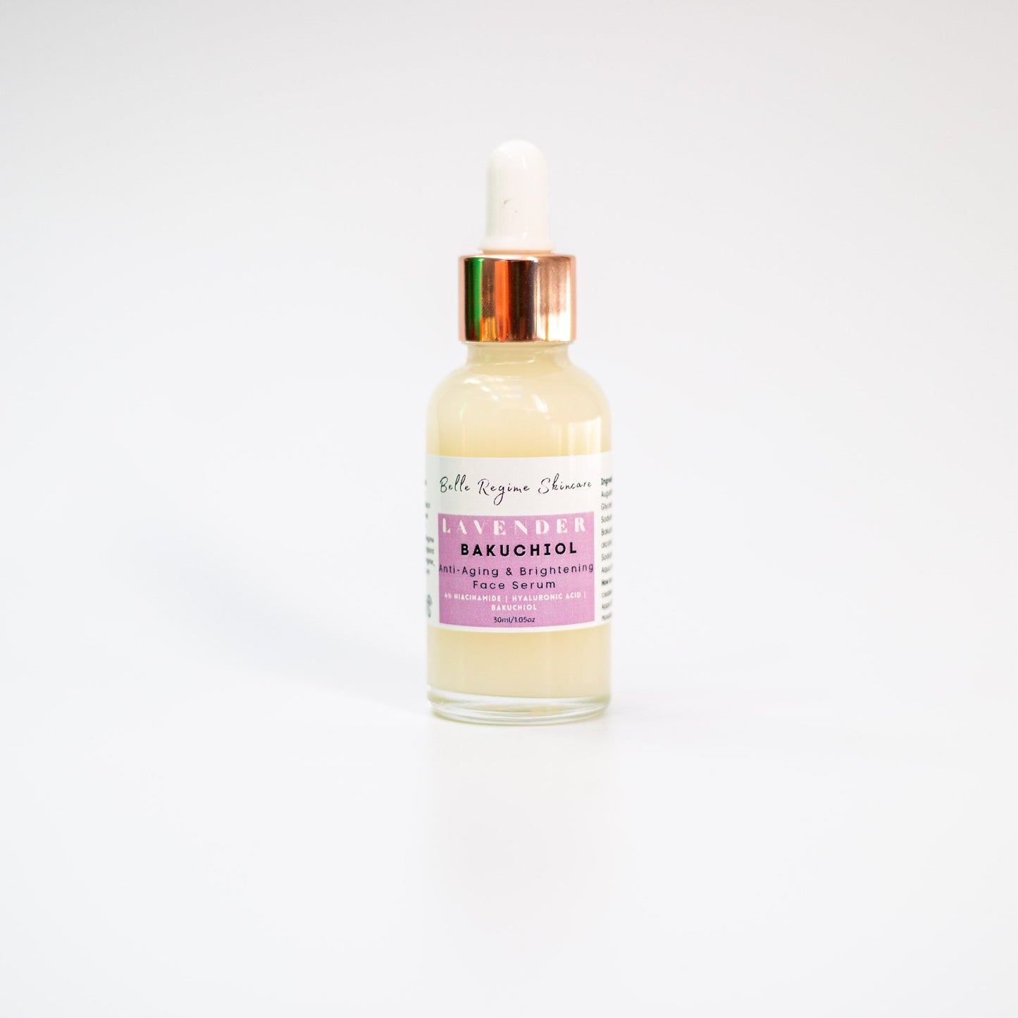 Lavender -  Niacinamide + Hyaluronic Acid + Bakuchiol Anti-aging and Brightening Serum